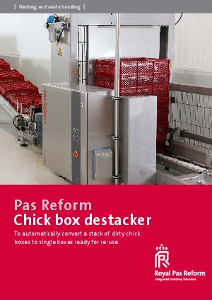 Chick box destacker