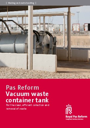 Vacuum waste container tank