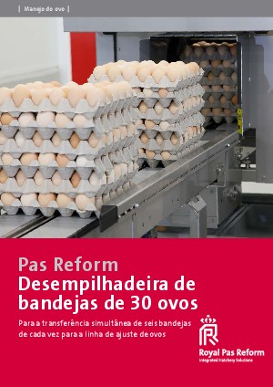 Desempilhadeira de bandejas de 30 ovos