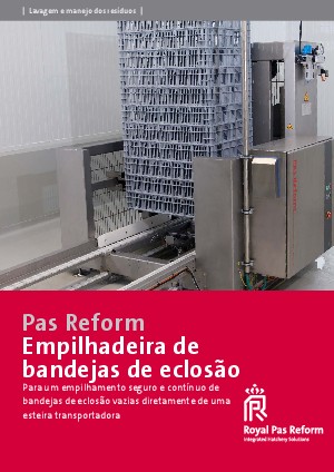 Empilhadeira de  bandejas de eclosão