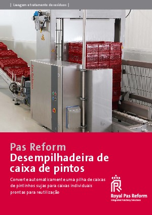 Desempilhadeira de caixa de pintos