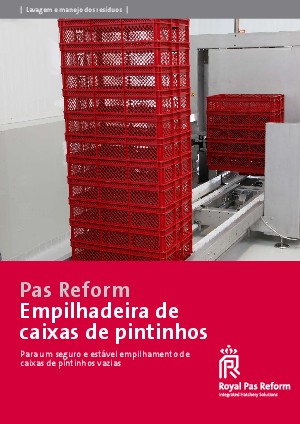 Empilhadeira de caixas de pintinhos