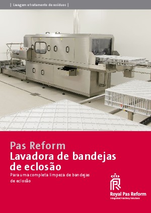 Lavadora de bandejas de eclosão