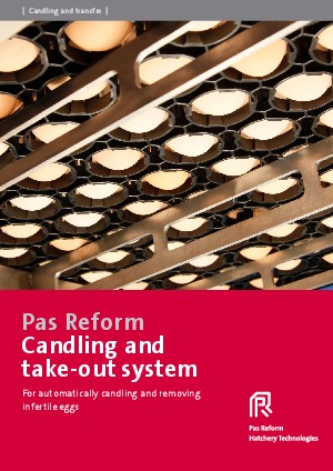 Candling and take-out system